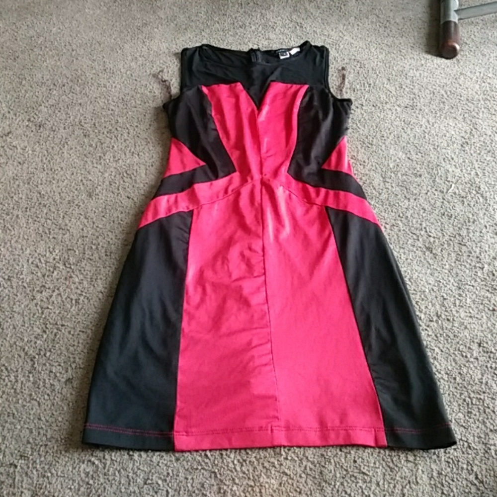 Black and red party dress